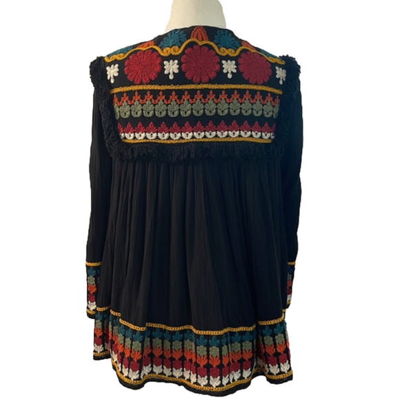 ZARA Trafaluc Outerwear multi color open swing Jacket size S - Picture 6 of 11